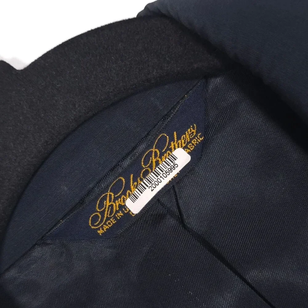 BROOKS BROTHERS Brooksease Blazer Navy‎ Sport Coat 44R USA Made Men's Vintage